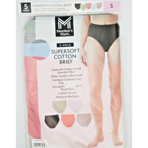 Member's Mark Other - Members Mark Women's Size Small‎ 5-pack Supersoft Cotton Brief B2